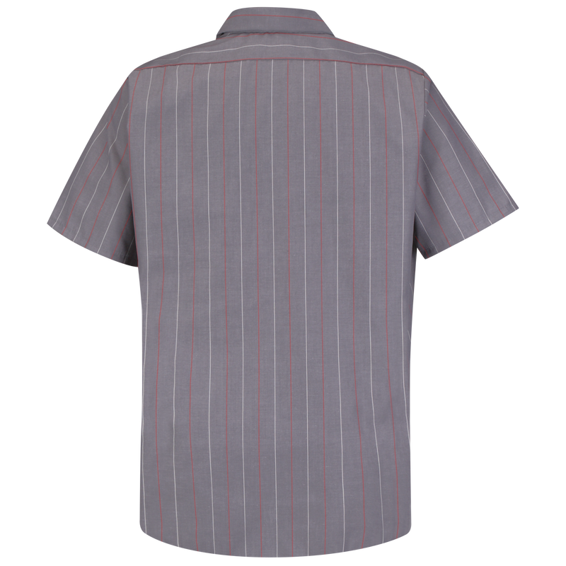 Men's Short Sleeve Industrial Stripe Work Shirt image number 6