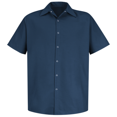 Men's Short Sleeve Specialized Pocketless Work Shirt