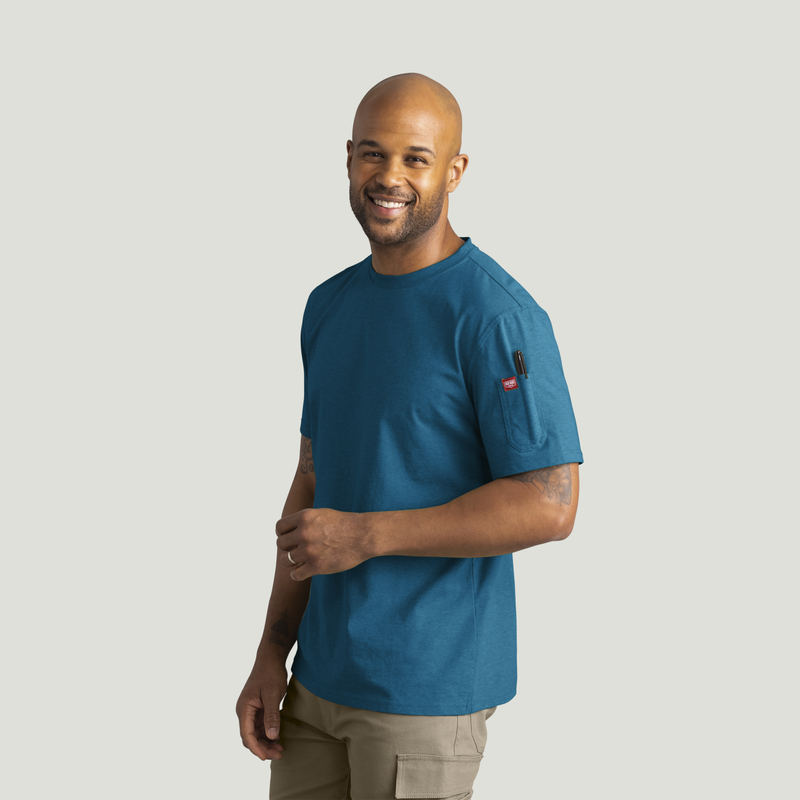 Men's Short Sleeve Midweight Slim Fit Performance Tee image number 3