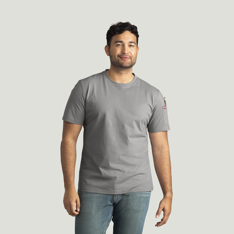 Men's Short Sleeve Midweight Slim Fit Performance Tee image number 4