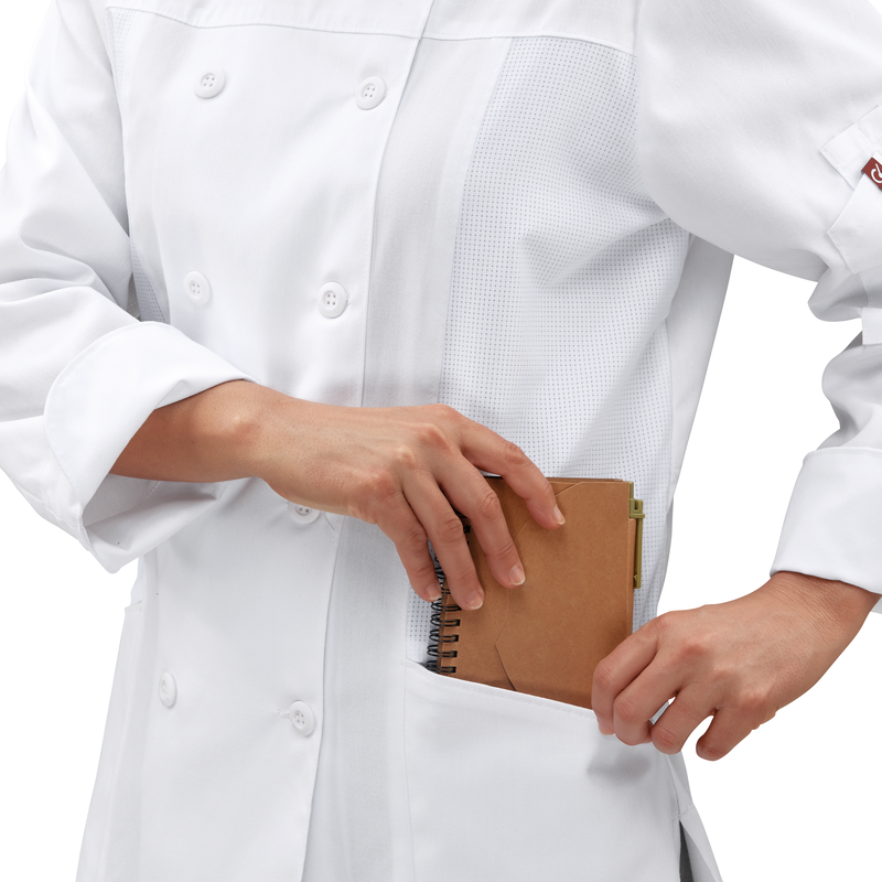 Women's Deluxe Airflow Chef Coat image number 8