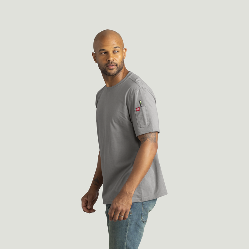 Men's Short Sleeve Midweight Slim Fit Performance Tee image number 3