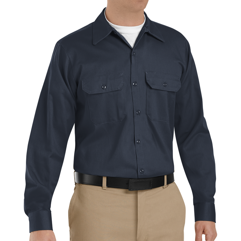 Men's Long Sleeve Deluxe Heavyweight Cotton Shirt | Red Kap®