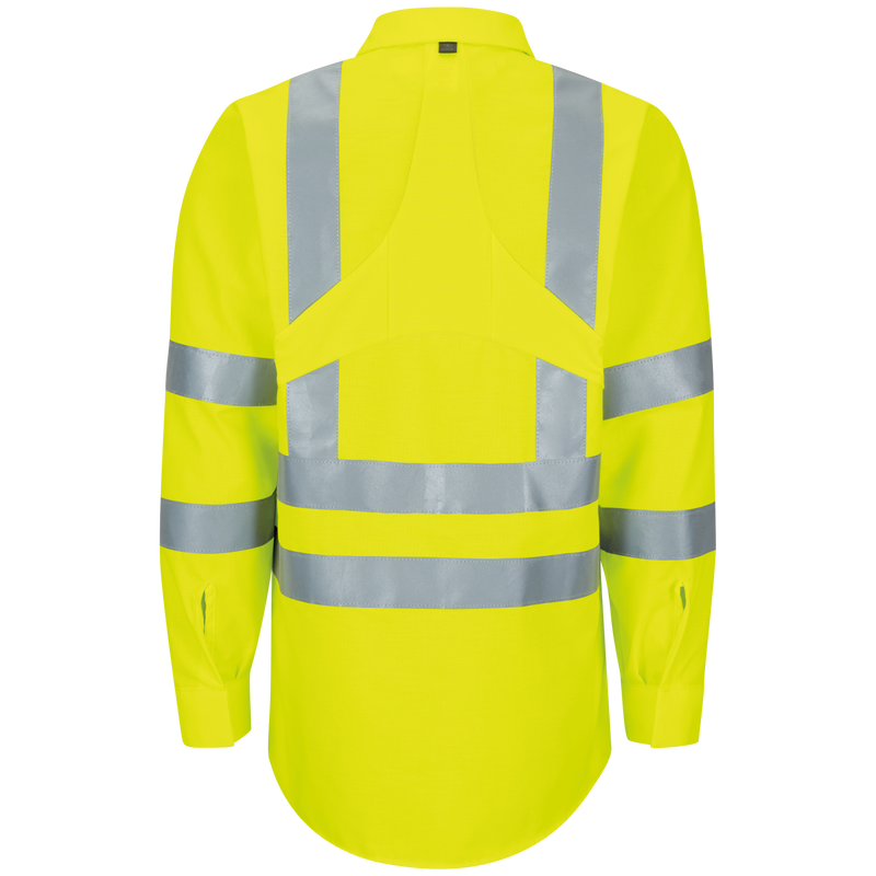 Long Sleeve Hi-Visibility Ripstop Work Shirt with MIMIX® + OilBlok, Type R Class 3 image number 1