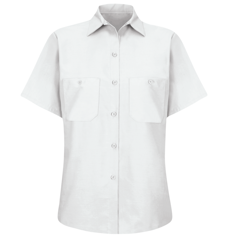 Women's Short Sleeve Industrial Work Shirt image number 4