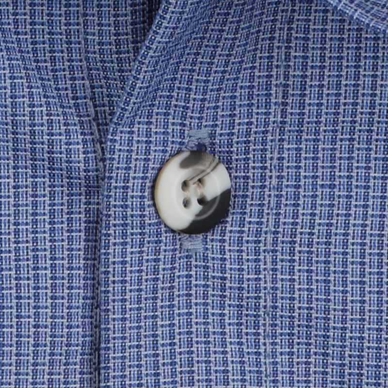 Men's Short Sleeve Geometric Microcheck Work Shirt image number 4