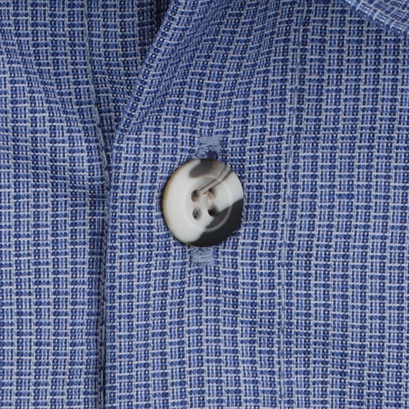 Men's Short Sleeve Geometric Microcheck Work Shirt image number 3