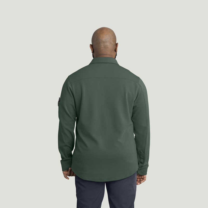 Men's Snap Front Jersey Long Sleeve Work Shirt image number 6