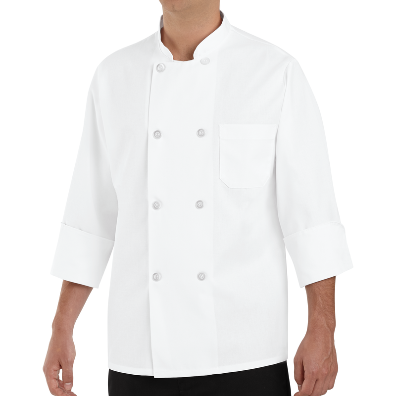 Eight Pearl Button Chef Coat image number 1