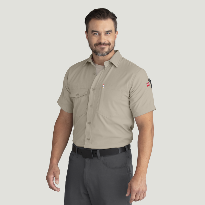 Men's Cooling Short Sleeve Work Shirt image number 5