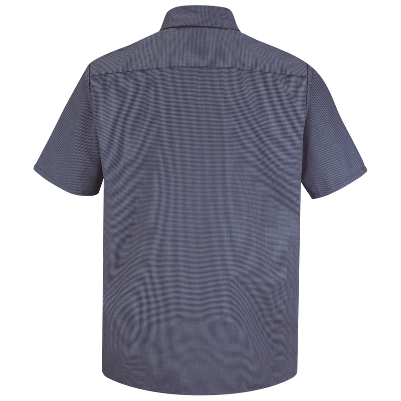 Men's Short Sleeve Microcheck Uniform Shirt image number 2