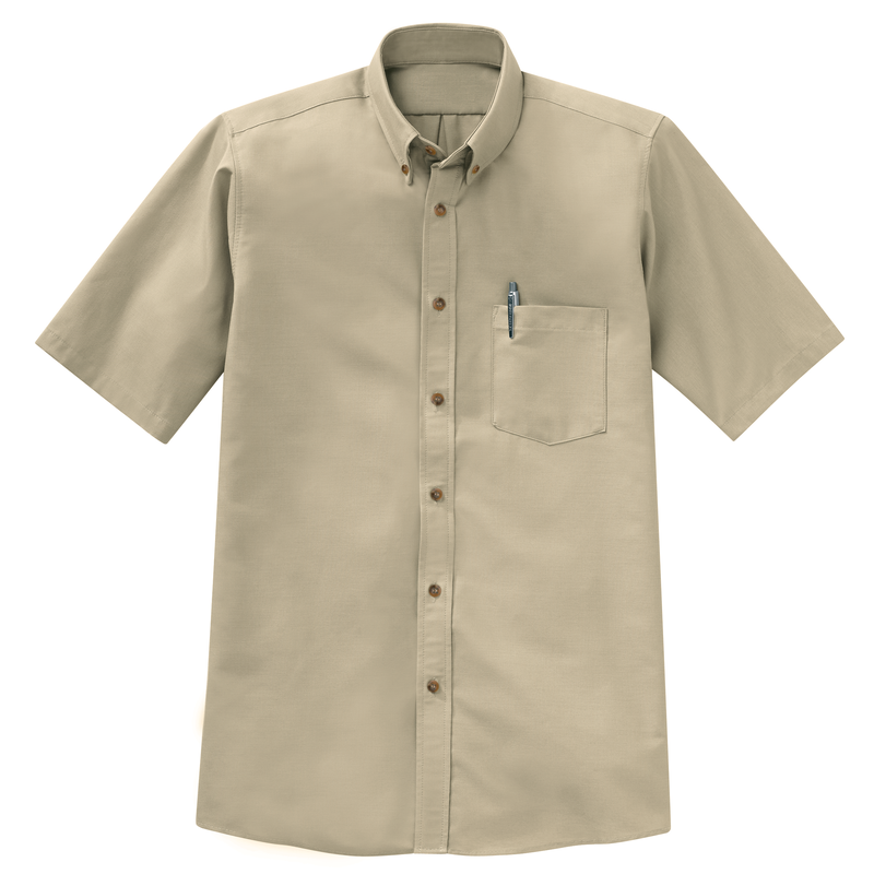 Men's Short Sleeve Poplin Dress Shirt image number 4