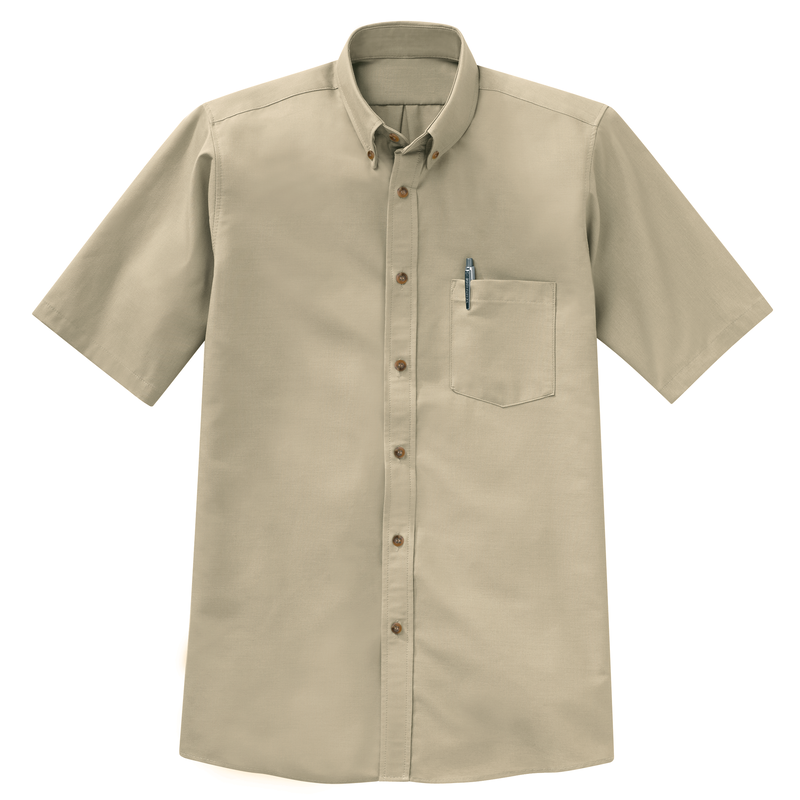 Men's Short Sleeve Poplin Dress Shirt image number 3