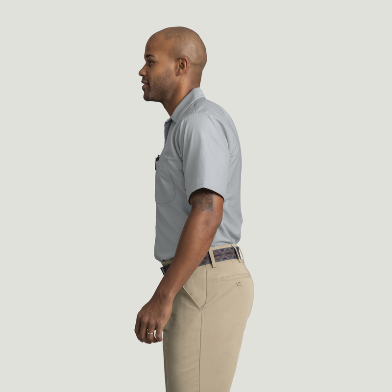Men's Short Sleeve Industrial Work Shirt image number 3