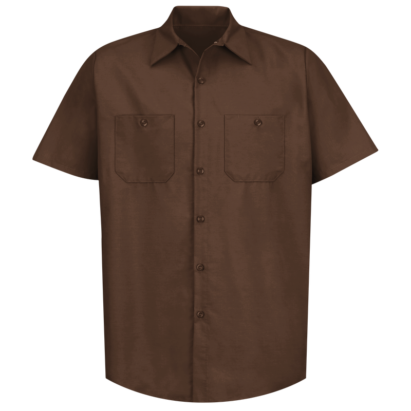 Men's Short Sleeve Industrial Work Shirt image number 1