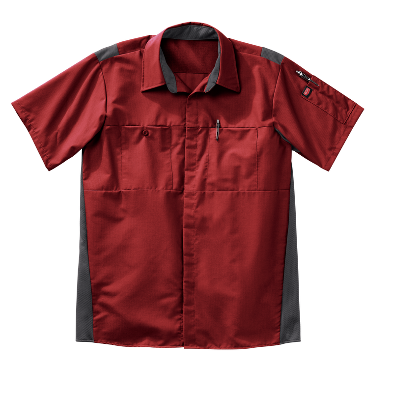 Men's Short Sleeve Performance Plus Shop Shirt With Oilblok Technology image number 8