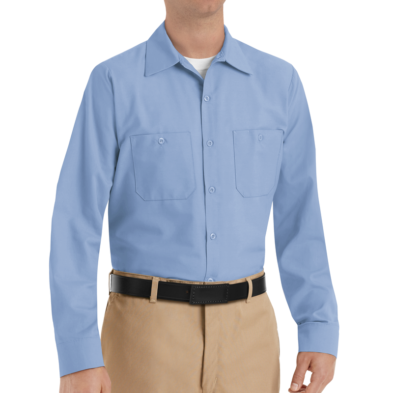 Men's Long Sleeve Industrial Work Shirt image number 3