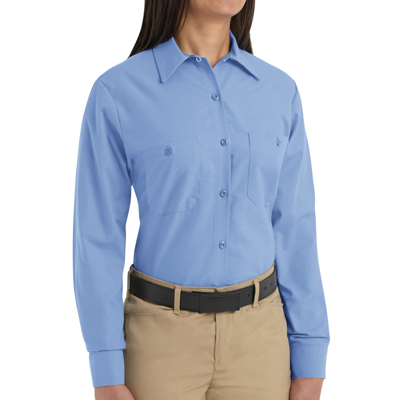 Women's Long Sleeve Industrial Work Shirt image number 3