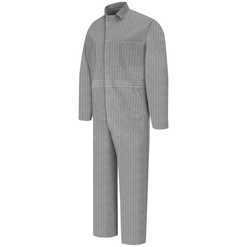 Snap-Front Cotton Herringbone Coverall image number 1