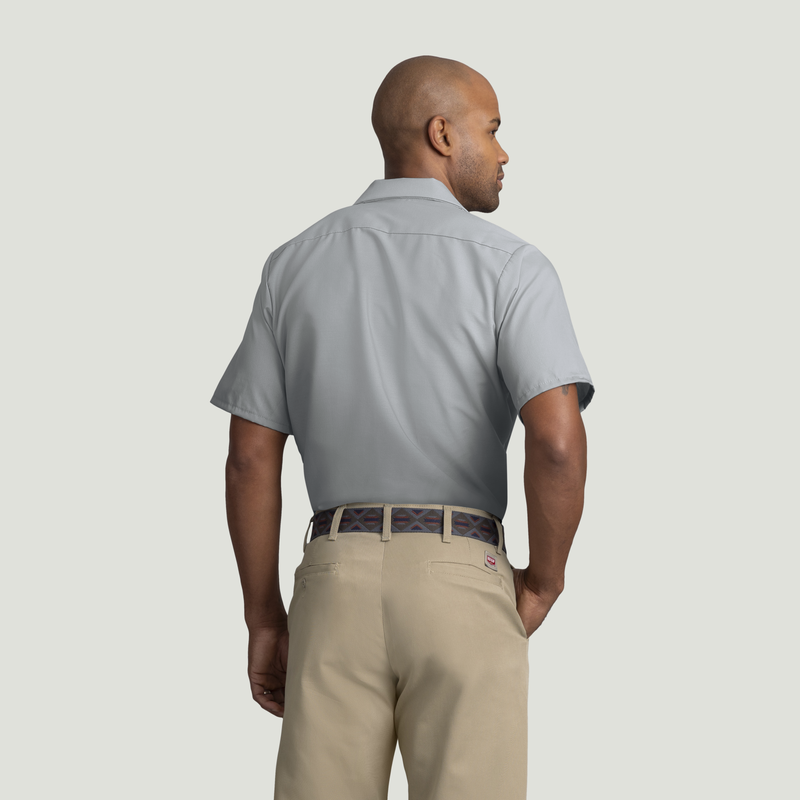 Men's Short Sleeve Industrial Work Shirt image number 2