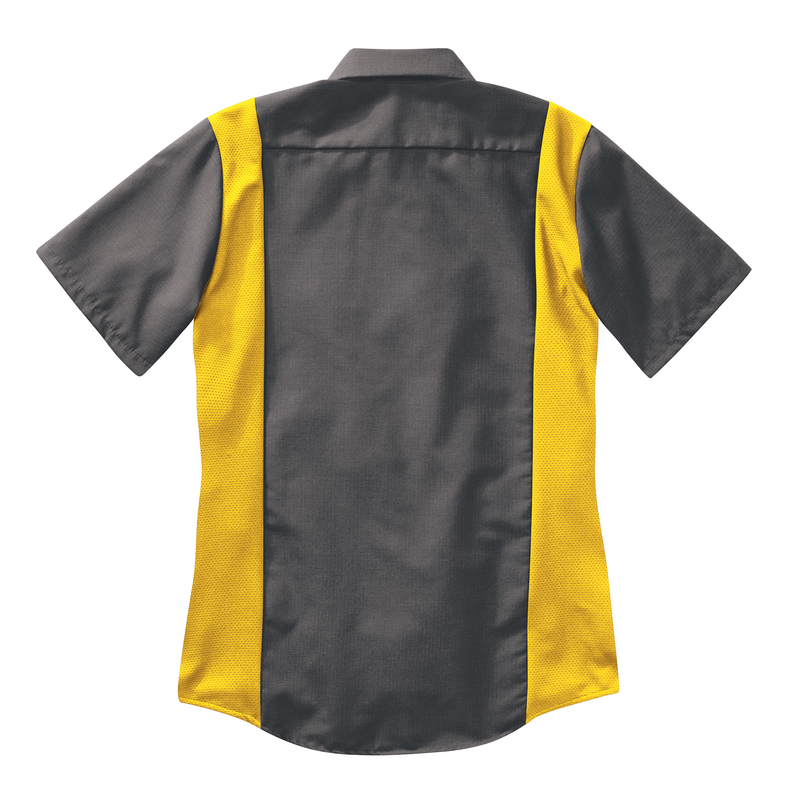 Women's Short Sleeve Performance Plus Shop Shirt with OilBlok Technology image number 7