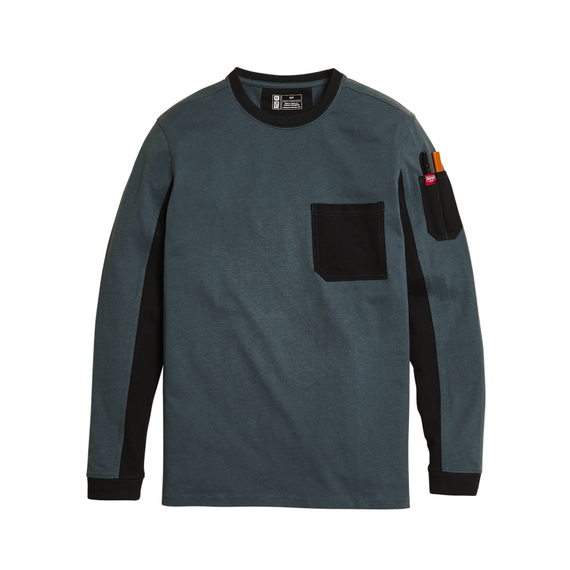 Men's Long Sleeve Slim Fit Cotton Pocket T-Shirt image number 16