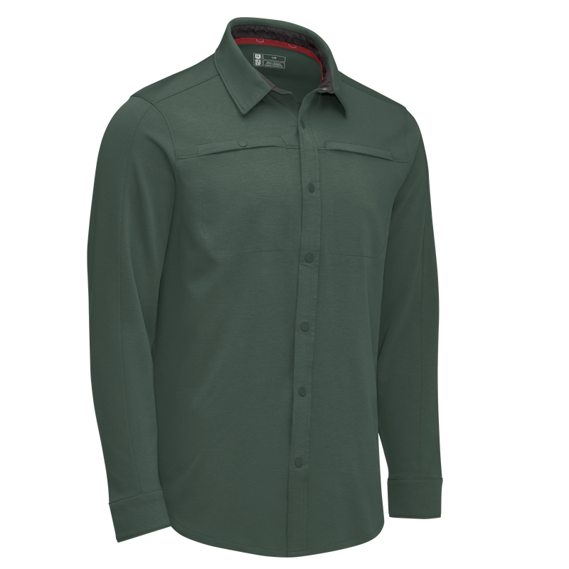 Men's Snap Front Jersey Long Sleeve Work Shirt image number 11