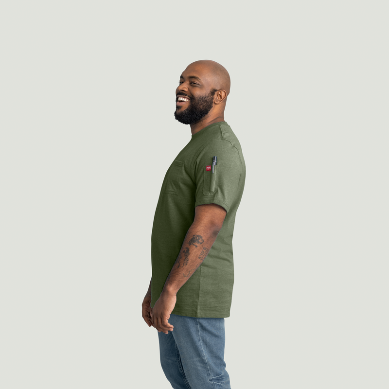Men's Slim Fit Cotton Pocket T-Shirt image number 7
