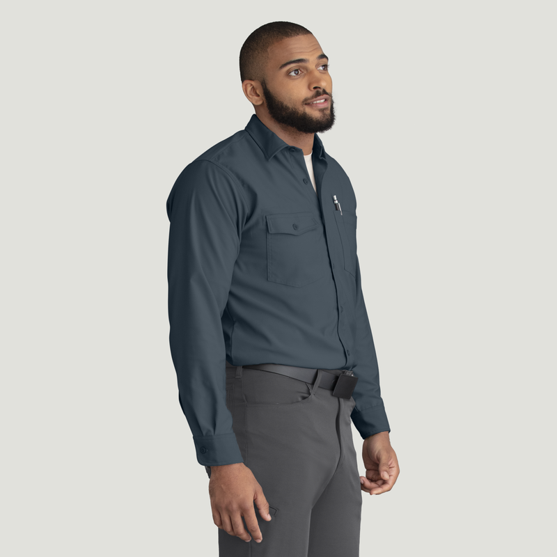 Men's Cooling Long Sleeve Work Shirt image number 4