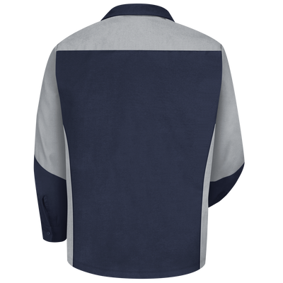 Men's Long Sleeve Two-Tone Crew Shirt