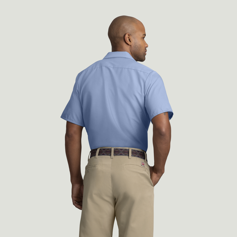 Men's Short Sleeve Industrial Work Shirt image number 2