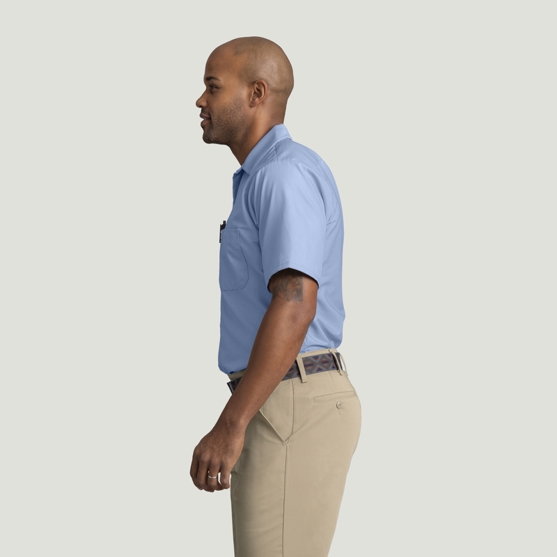 Men's Short Sleeve Industrial Work Shirt image number 3