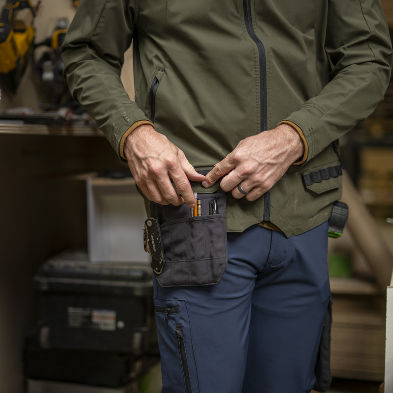 Men&rsquo;s Performance Hooded Windbreaker Jacket with ToolShift Pocket image number 9
