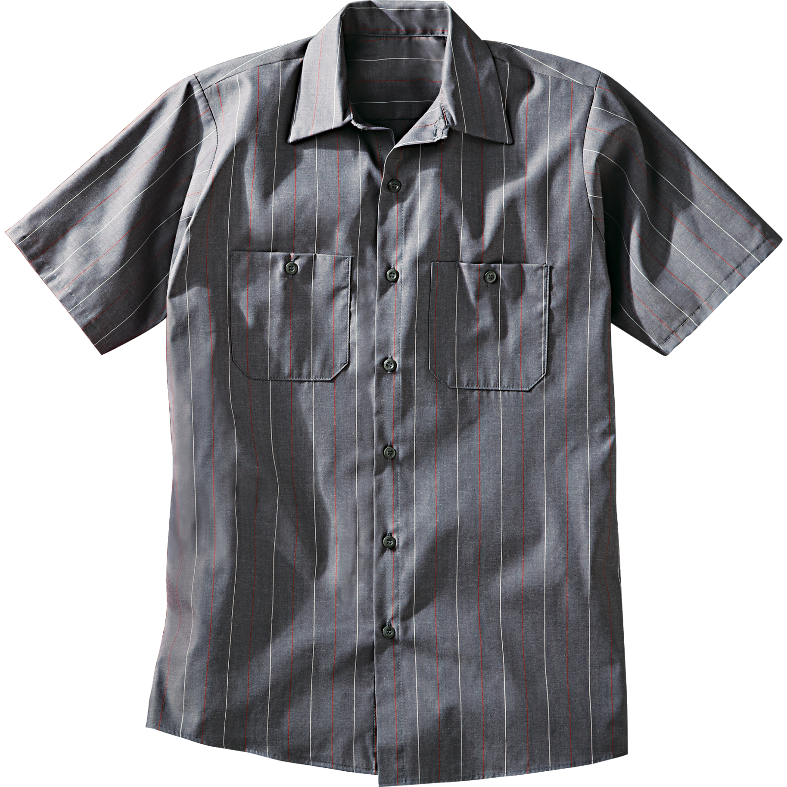 【schott】Stripe S/S work shirt Men's Short Sleeve Industrial Stripe Work Shirt | Red Kap®