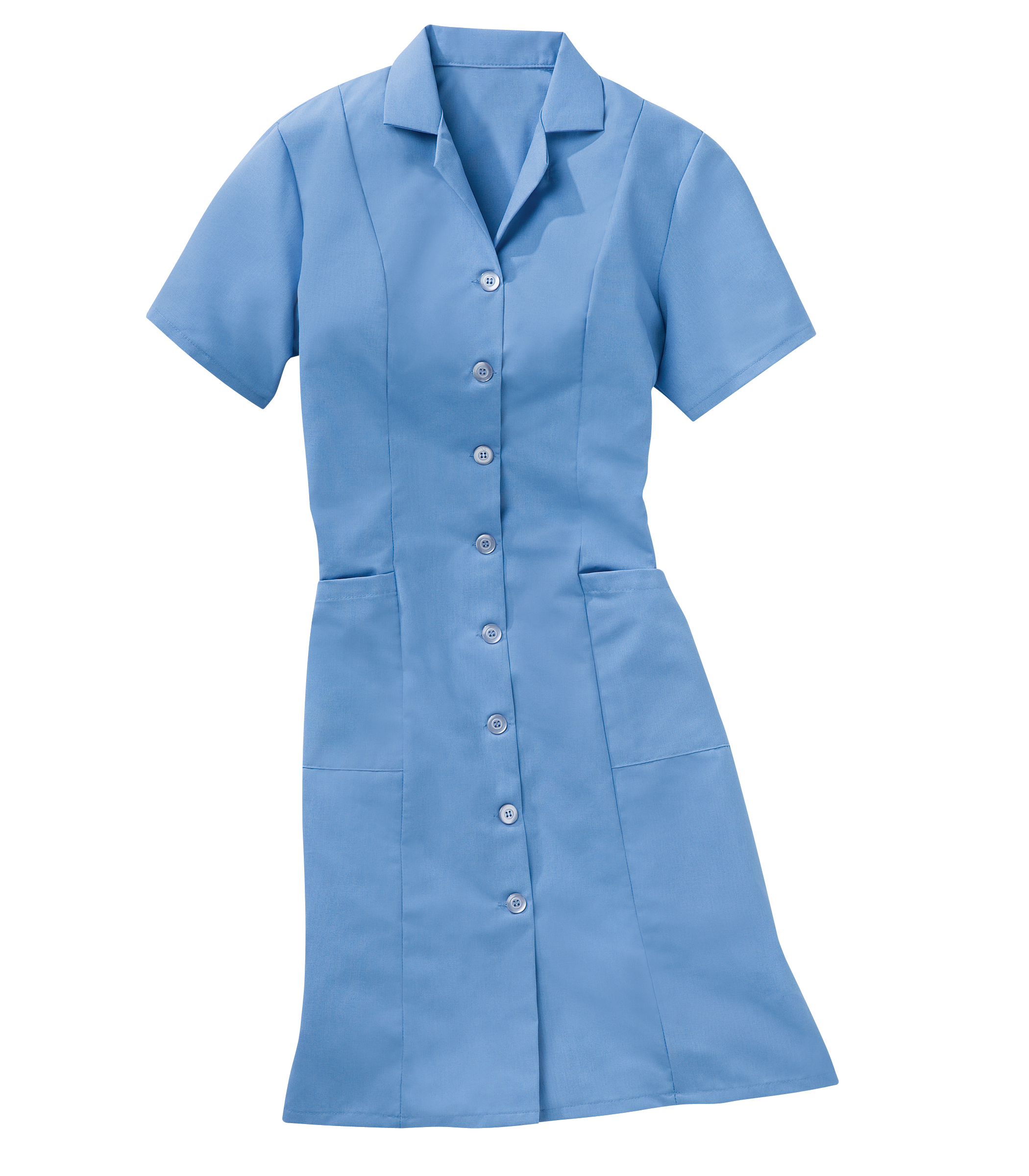 Women's Button-Front Short Sleeve Dress