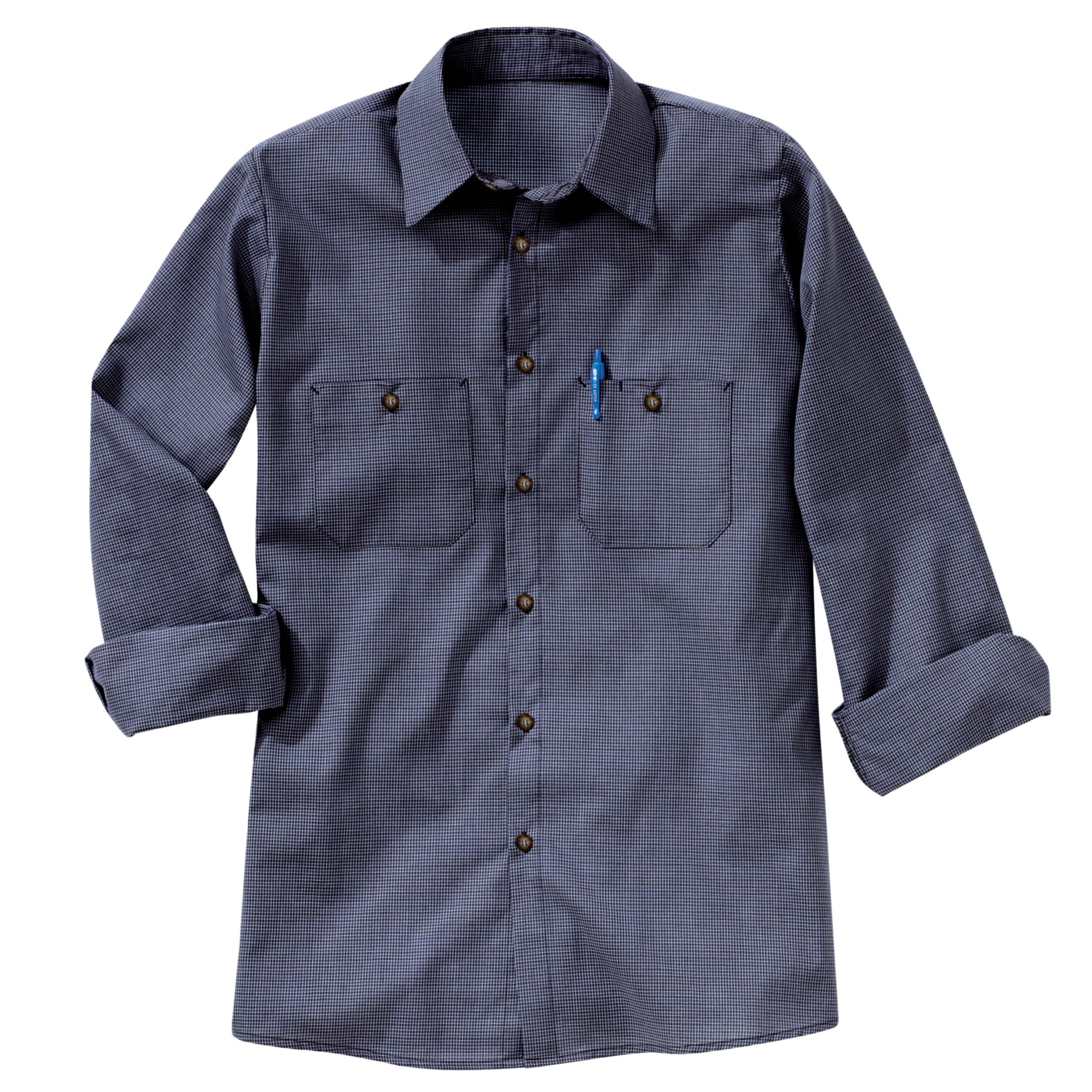 Men's Long Sleeve Microcheck Uniform Shirt | Red Kap®