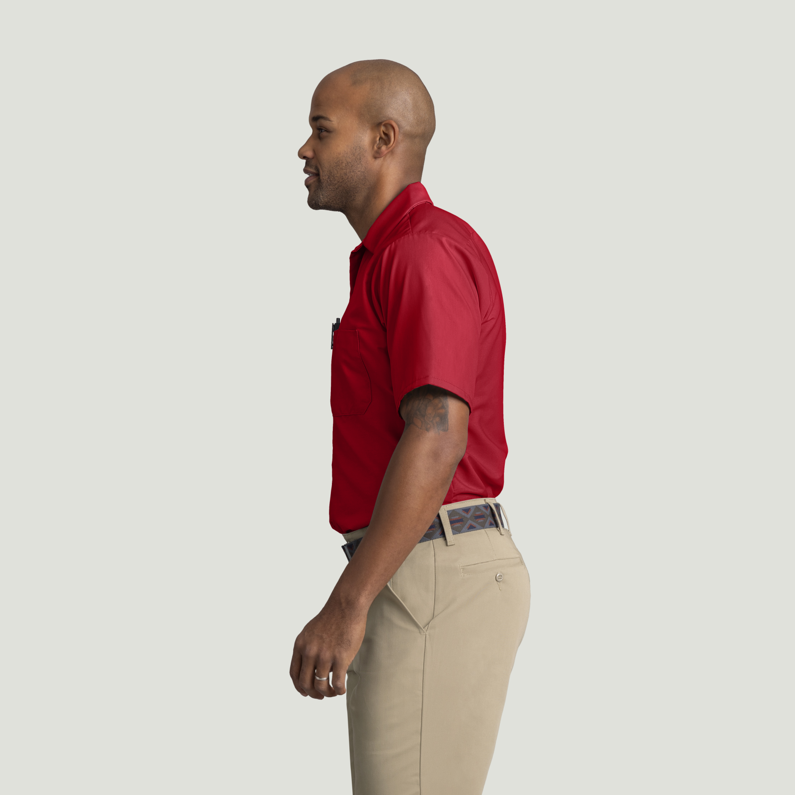 red dress shirt and khakis Scabal Red Silk Knitted Kendal Short Sleeve 3 Button Polo Shirt 54 EU | 44 UK