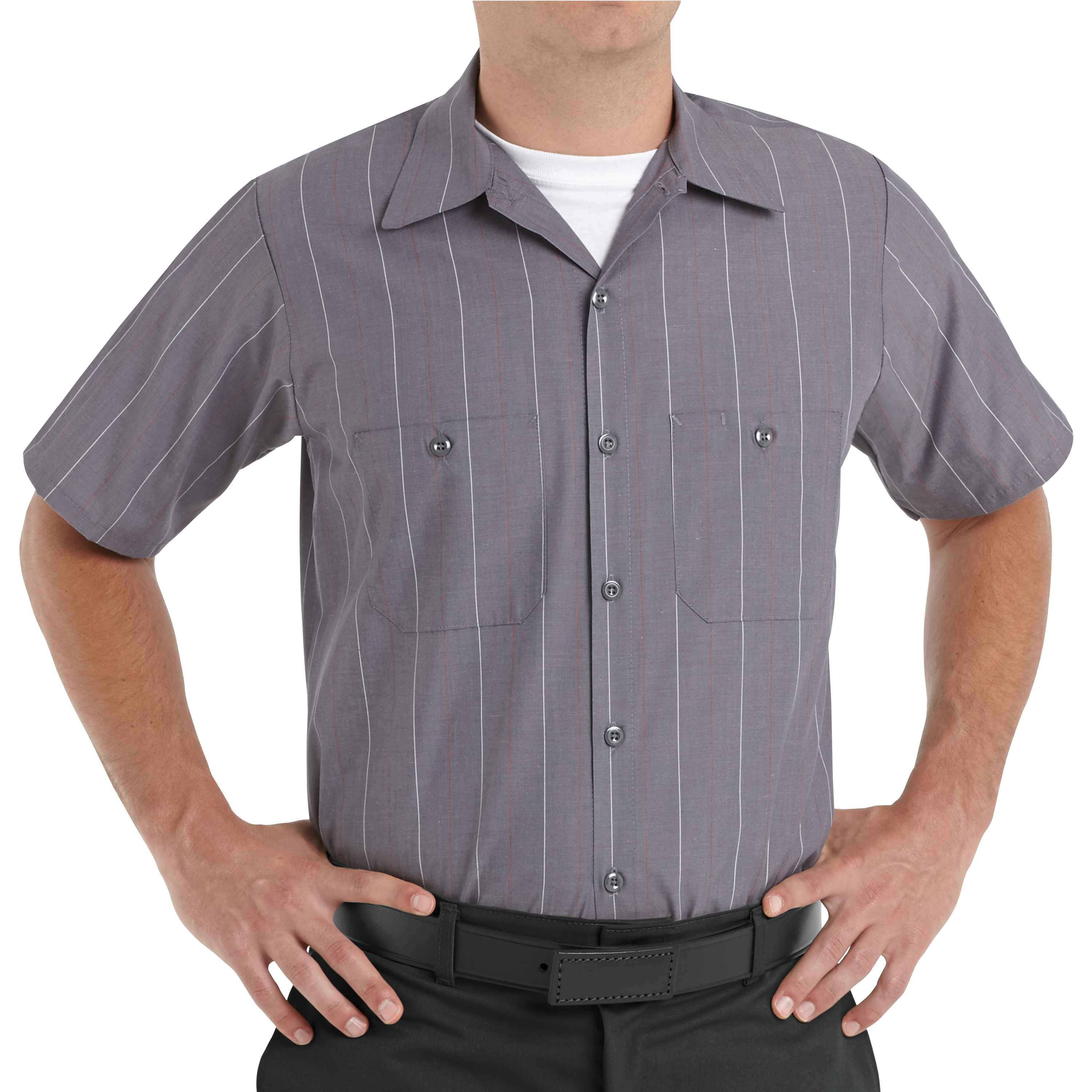 Regular Fit Short Sleeve Red Kap Men's Industrial Work Shirt 