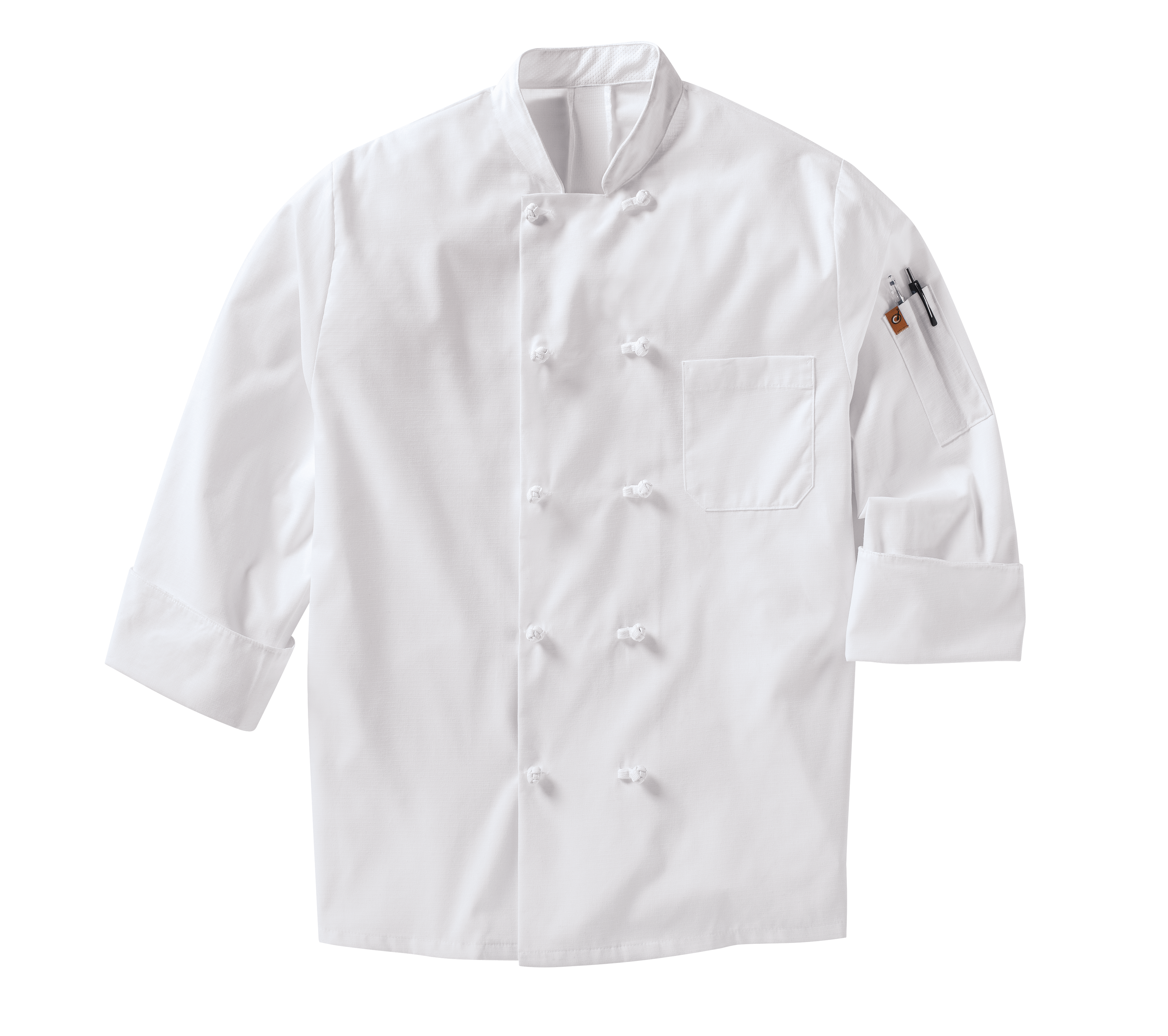 Knot Button Chef Coat with Thermometer Pocket, Red Kap