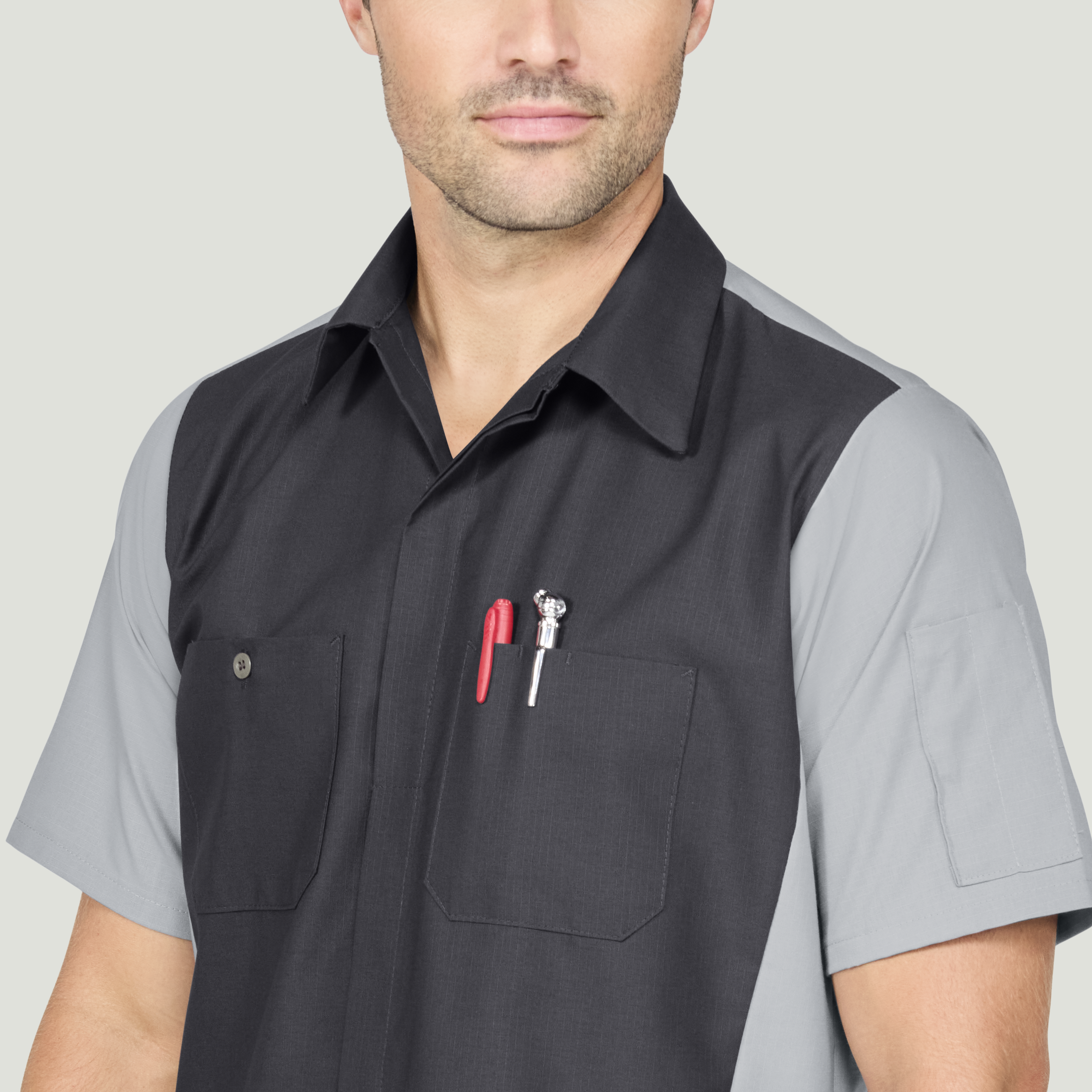 Men's Short Sleeve Two-Tone Work Shirt | Red Kap®