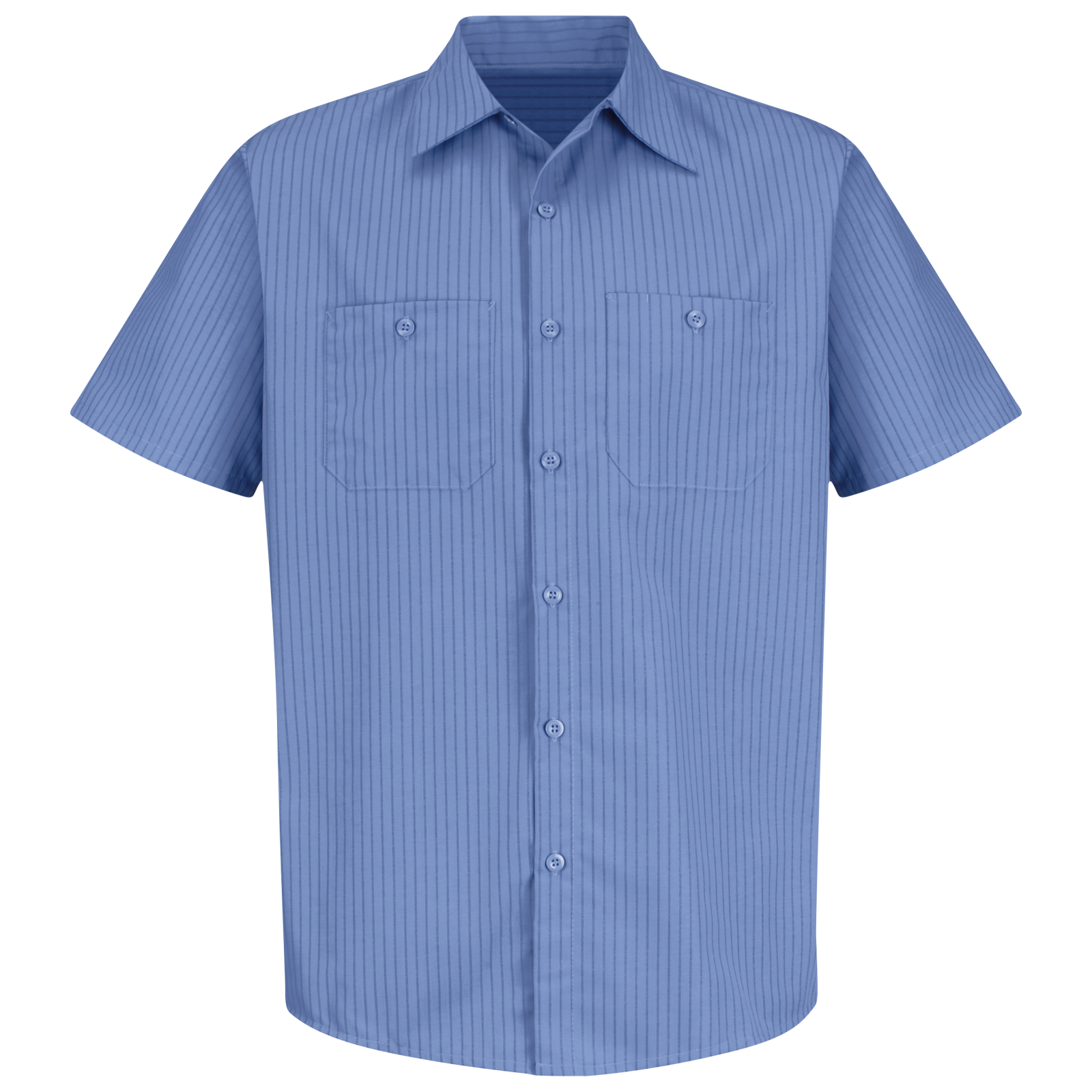 Men's Short Sleeve Industrial Stripe Work Shirt | Red Kap®